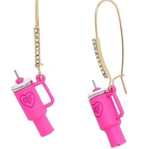 Betsey Johnson Stanley cup earrings